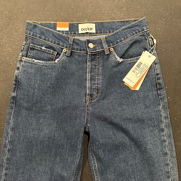 NWT DUER Women's Loose Straight in Medium Blue - Size 27" Waist x 32" Inseam - Picture 12 of 16